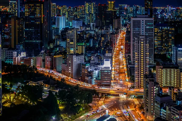 Vista Nocturna Tokio Vista Desde Torre Tokio —  Fotos de Stock