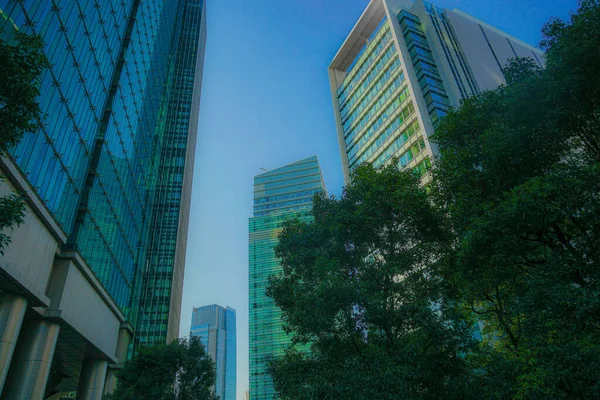 Felhőkarcolók Kép Roppongi Chome — Stock Fotó