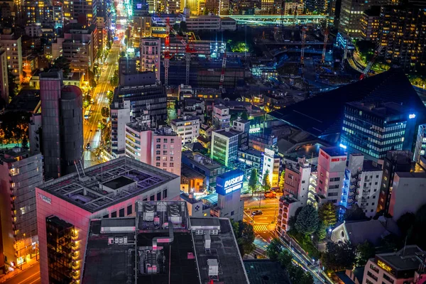 Ночной Вид Токио Токийской Башни — стоковое фото