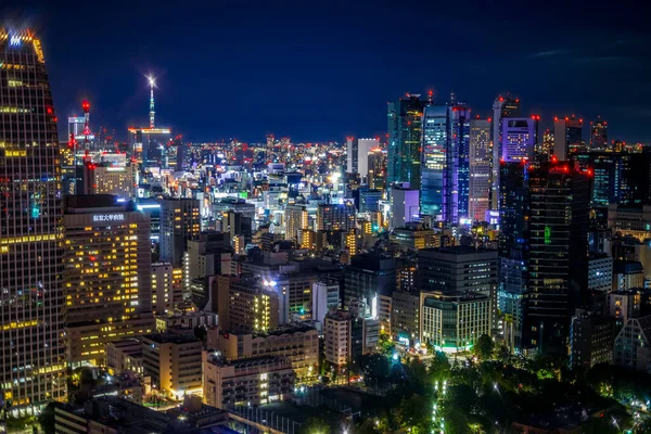 Tokio Nachtzicht Gezien Vanaf Tokio Tower — Stockfoto