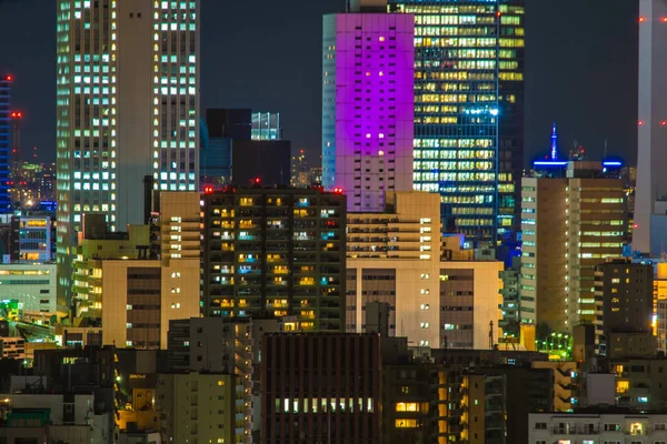 Tóquio Vista Noturna Vista Bunkyo Civic Center Observation Deck — Fotografia de Stock