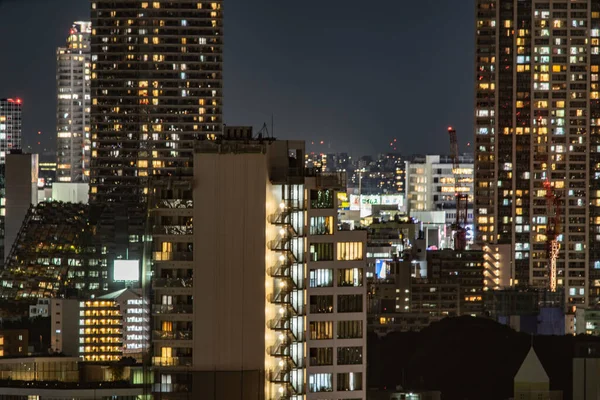 Vista Nocturna Tokio Vista Desde Cubierta Observación Del Centro Cívico —  Fotos de Stock