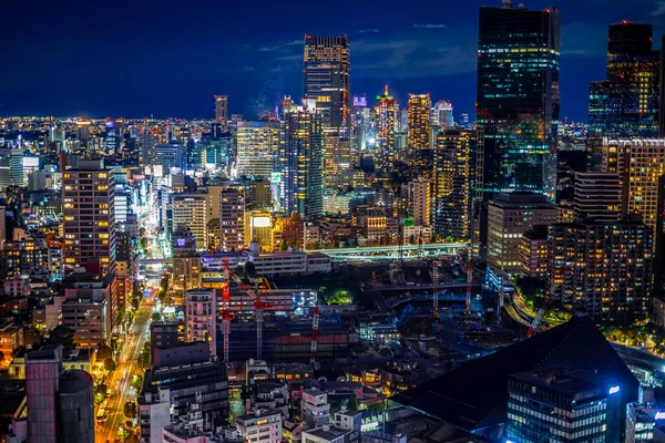 Tokyo Kulesi Nden Tokyo Gece Görüntüsü — Stok fotoğraf