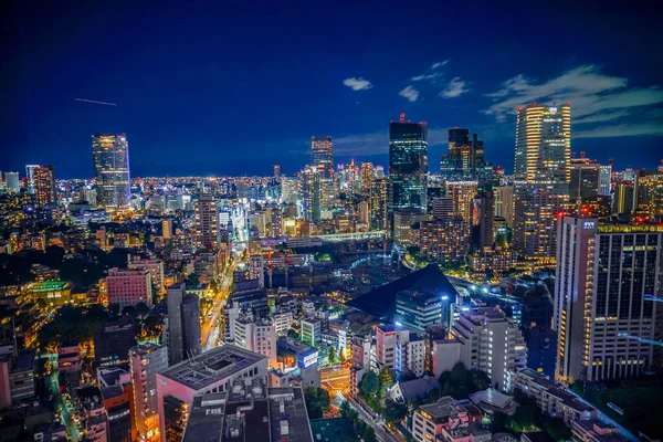 Vista Noturna Tóquio Vista Torre Tóquio — Fotografia de Stock