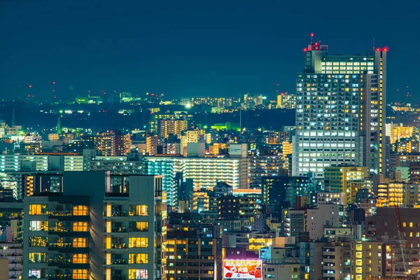 Tokyo Vue Nuit Vue Depuis Pont Observation Centre Civique Bunkyo — Photo