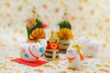 Yeni Yıl Öküz Kartı materyali (2021 Yeni Yıl)