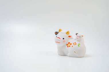 Yeni Yıl Öküz Kartı materyali (2021 Yeni Yıl)