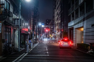 Chuo-ku, Tokyo arka sokağı.