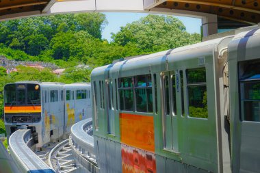 Tama Monorrail ve taze yeşil