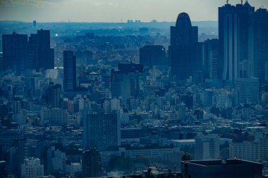 Shinjuku silueti (Sunshine 60 gözlemevinden)