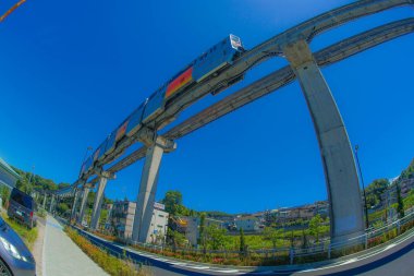 Tama şehri tek raylı hattı ve Sunny