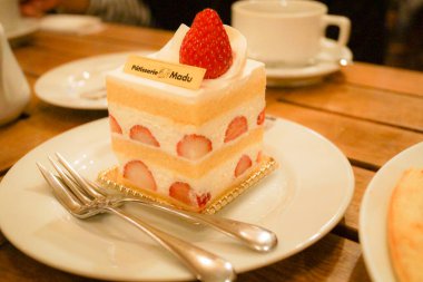 Kısa kek imajı iştah açıcı.