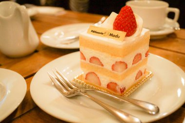 Kısa kek imajı iştah açıcı.