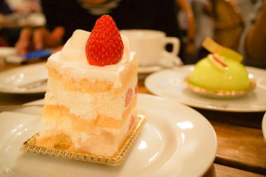 Kısa kek imajı iştah açıcı.