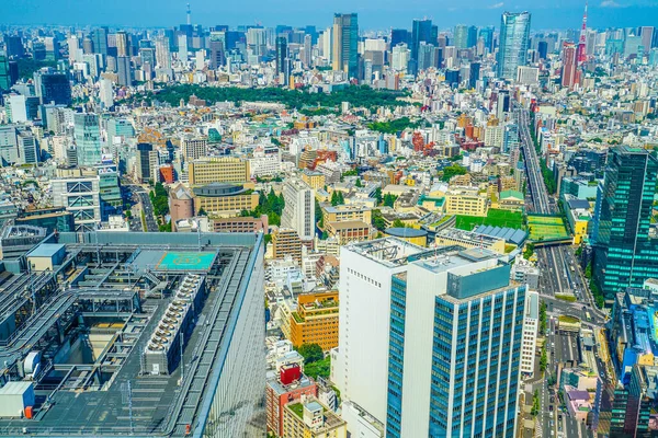 从Shibuya天空天文台看到的风景 射击地点 东京大都市地区 — 图库照片