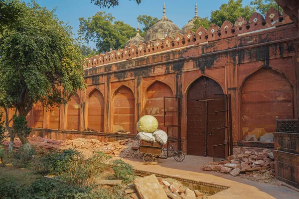 Taj Mahal Grande Porte Tour Inde Agra Lieu Tournage Inde — Photo