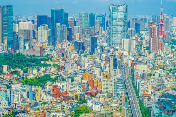 Vista Observatório Shibuya Sky Localização Tiroteio Tóquio Área Metropolitana — Fotografia de Stock