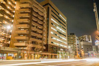 Kanagawa-ku, Yokohama-shi gece görüşü. Çekim yeri: Yokohama-şehir kanagawa ili