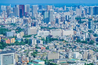 Shibuya Gökyüzü Gözlemevi 'nin manzarası. Çekim yeri: Tokyo Büyükşehir Bölgesi