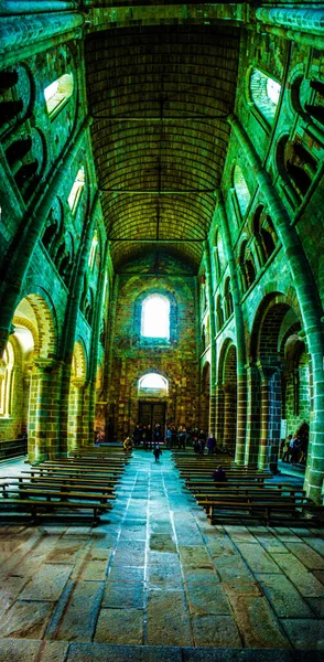 Foto Van Het Klooster Mont Michel Frankrijk Normandië Schietplaats Frankrijk — Stockfoto