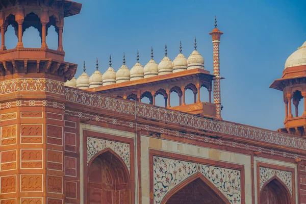 Das Taj Mahal Des Großen Turmtores Indien Agra Drehort Indien — Stockfoto