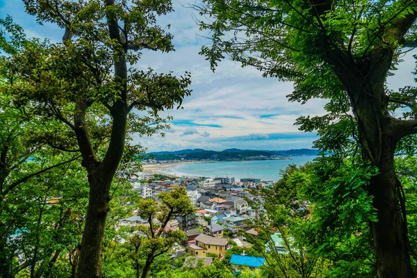 Kamakura Des Rues Ciel Bleu Lieu Tournage Kamakura Préfecture Kanagawa — Photo