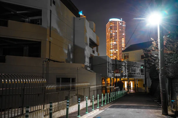 Kanagawa Vista Nocturna Yokohama Shi Ubicación Del Tiroteo Yokohama City —  Fotos de Stock