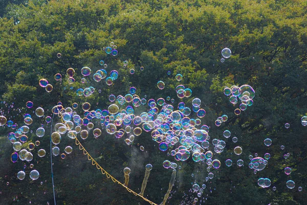 Une Grande Quantité Bulle Savon Lieu Tournage Tokyo Région Métropolitaine — Photo