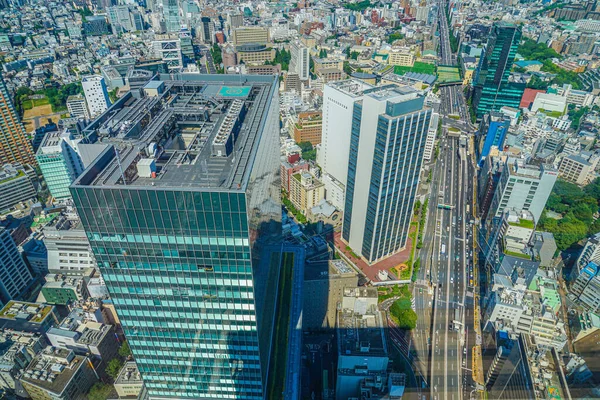 从Shibuya天空天文台看到的风景 射击地点 东京大都市地区 — 图库照片