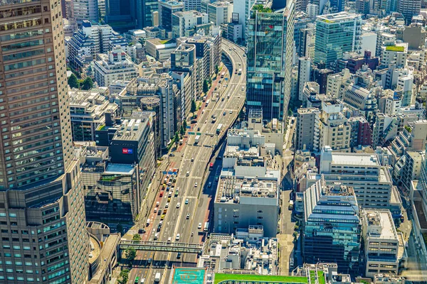 Vista Dall Osservatorio Shibuya Sky Luogo Delle Riprese Area Metropolitana — Foto Stock