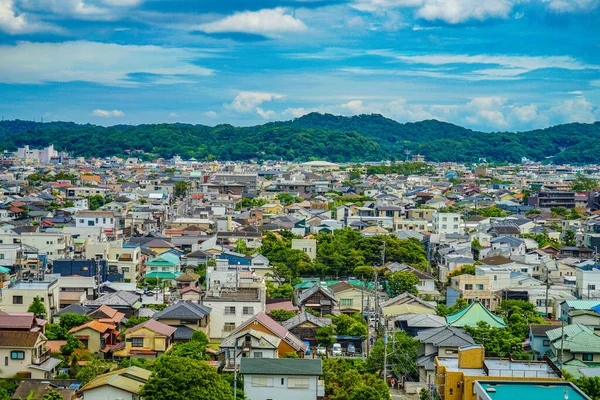 Kamakura Des Rues Ciel Bleu Lieu Tournage Kamakura Préfecture Kanagawa — Photo