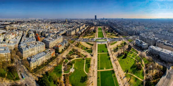 Strade Parigi Dalla Torre Eiffel Luogo Delle Riprese Francia Parigi — Foto Stock