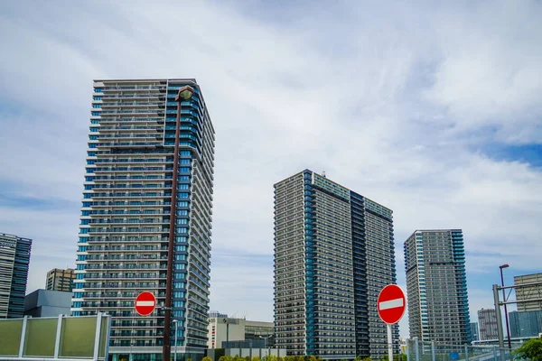 Afbeelding Van Stad Ariake Schietplaats Grootstedelijk Gebied Van Tokio — Stockfoto