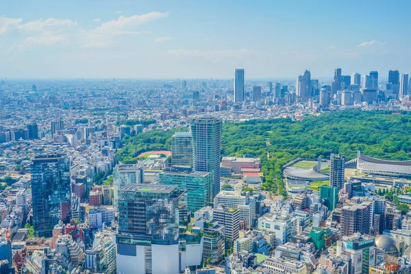 Vista Dall Osservatorio Shibuya Sky Luogo Delle Riprese Area Metropolitana — Foto Stock