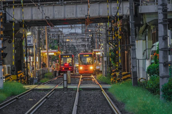 Toden Arakawa Manzara Çizgisi Çekim Yeri Tokyo Büyükşehir Bölgesi — Stok fotoğraf