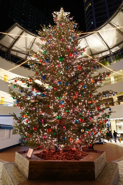 Afbeelding Van Kleurrijke Kerstboom Schietplaats Yokohama Stad Kanagawa Prefectuur — Stockfoto