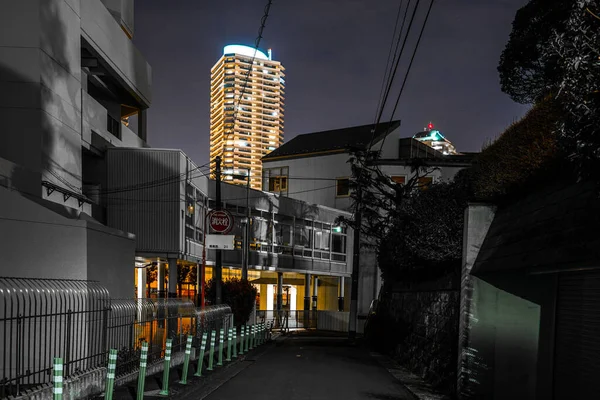 Kanagawa Vista Nocturna Yokohama Shi Ubicación Del Tiroteo Yokohama City —  Fotos de Stock