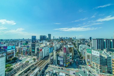 Shibuya Gökyüzü Gözlemevi 'nin manzarası. Çekim yeri: Tokyo Büyükşehir Bölgesi