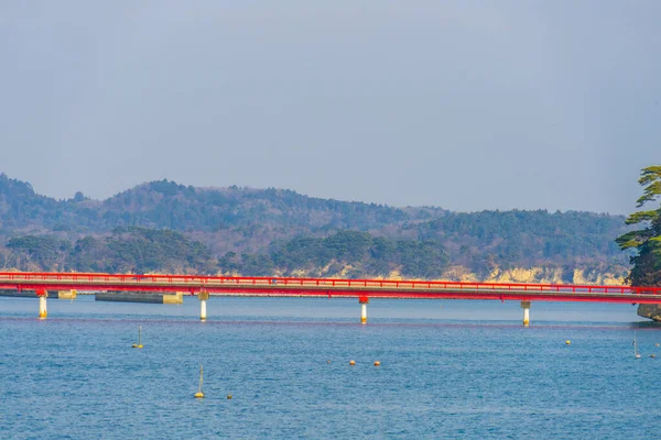 Мост Фукуура Трех Самых Живописных Мест Японии Мацусима Место Стрельбы — стоковое фото