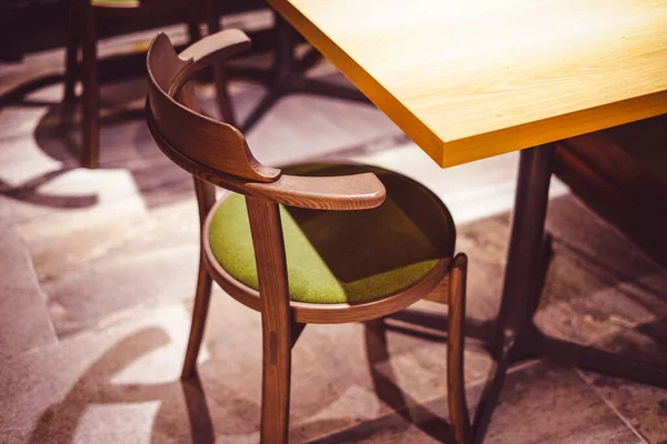 Chaise Bois Intérieur Image Lieu Tournage Tokyo Région Métropolitaine — Photo