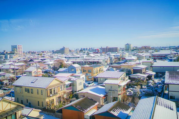 仙台には雪が積もっていた 撮影場所 宮城県仙台市 — ストック写真