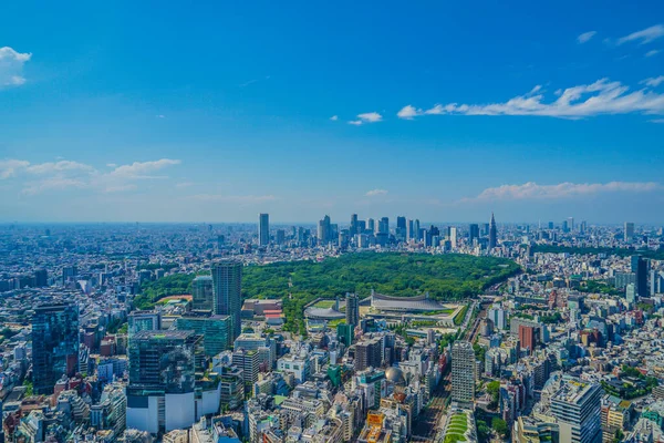 Vista Observatório Shibuya Sky Localização Tiroteio Tóquio Área Metropolitana — Fotografia de Stock