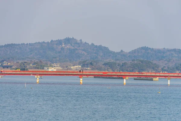 Fukuura Bridge Three Most Scenic Spots Japan Matsushima Shooting Location — Stock Photo, Image