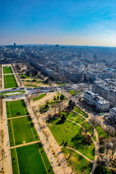 Vista Del Horizonte París Desde Torre Eiffel Ubicación Del Disparo — Foto de Stock