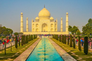 Dünya Mirası Taj Mahal (Hindistan, Agra). Atış yeri: Hindistan