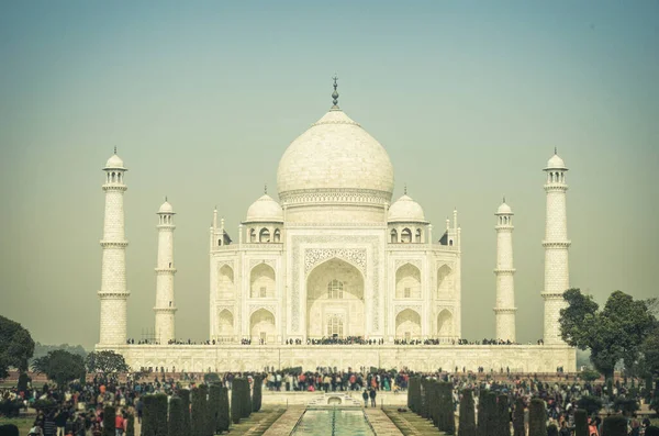 Património Mundial Taj Mahal Índia Agra Localização Tiro Índia — Fotografia de Stock