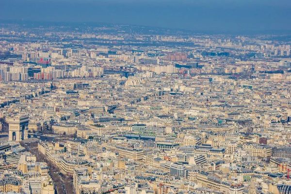 エッフェル塔から見たパリのスカイライン 撮影場所 フランス — ストック写真