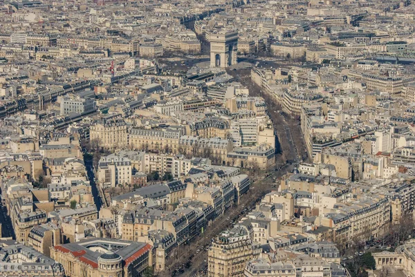 Ουρανοξύστης Του Παρισιού Από Τον Πύργο Του Άιφελ Τοποθεσία Γαλλία — Φωτογραφία Αρχείου