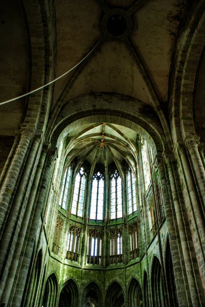 Foto Van Het Klooster Mont Michel Frankrijk Normandië Schietplaats Frankrijk — Stockfoto