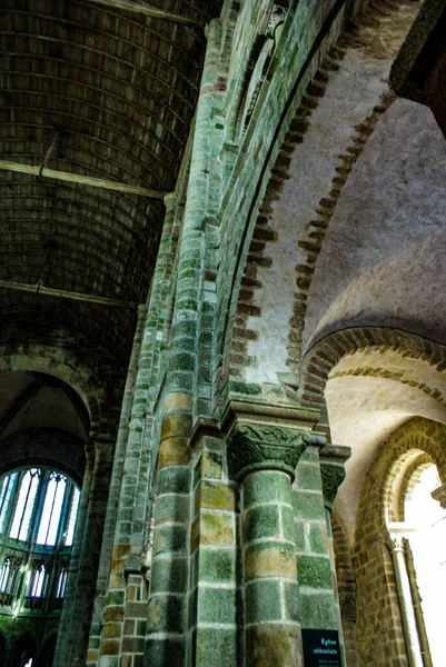 Foto Van Het Klooster Mont Michel Frankrijk Normandië Schietplaats Frankrijk — Stockfoto